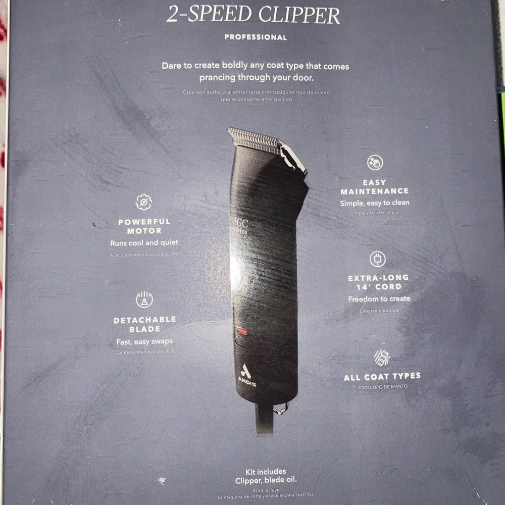 Andis 2-Speed Clipper & Accessories